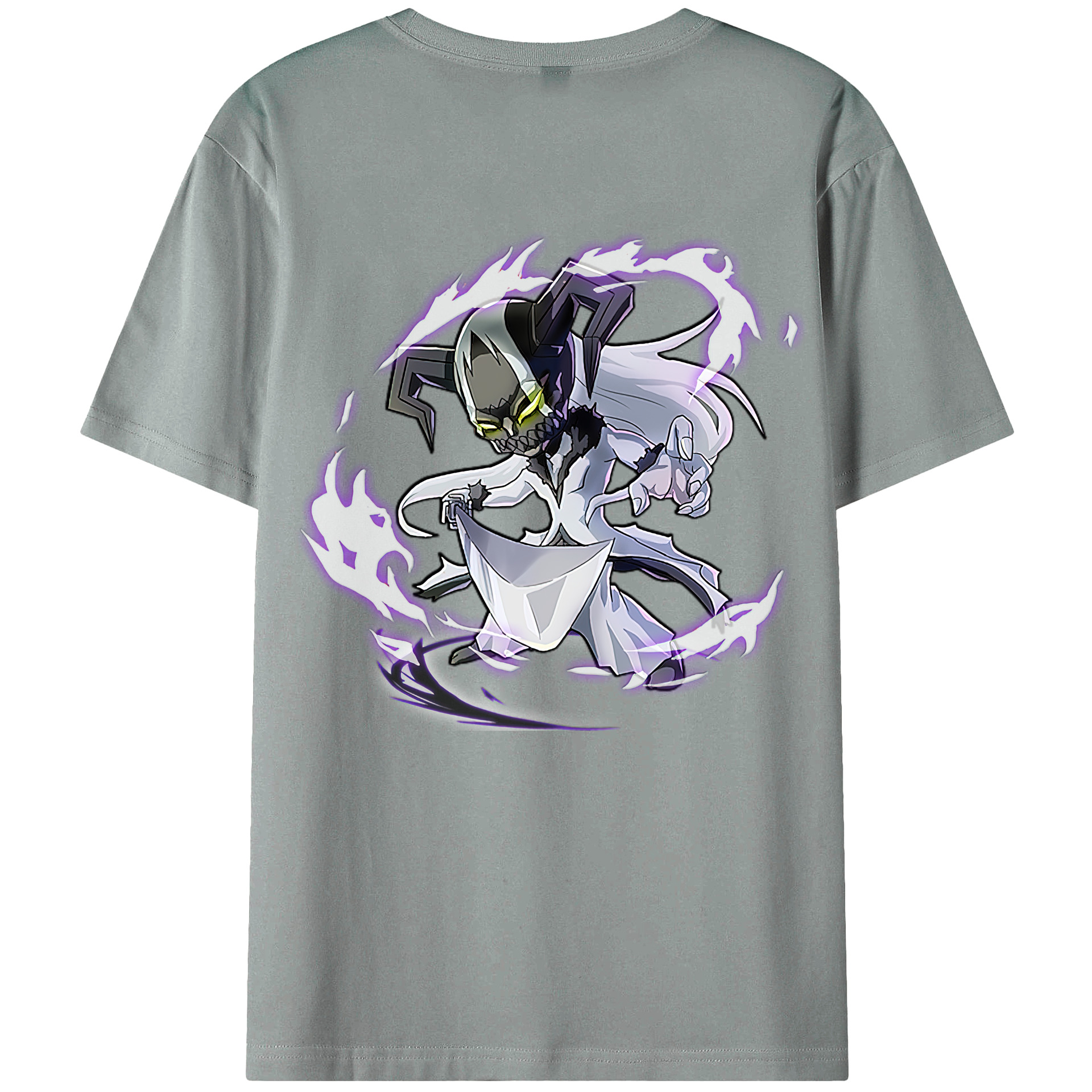 （画像用） ブリーチ 黒崎一護（くろさき いちご）BLEACH Kurosaki Ichigo 綿100％ メンズ半袖Tシャツ（バックプリント） 通気性